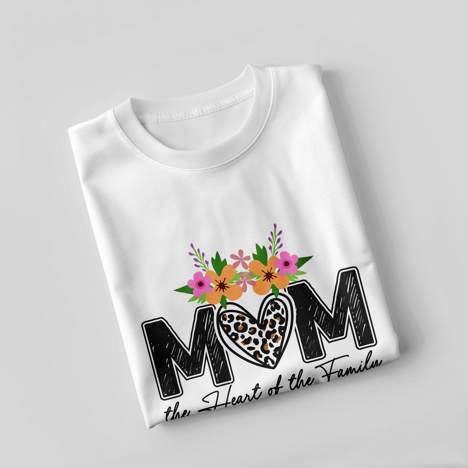 Mom the Heart of the Family T-Shirt
