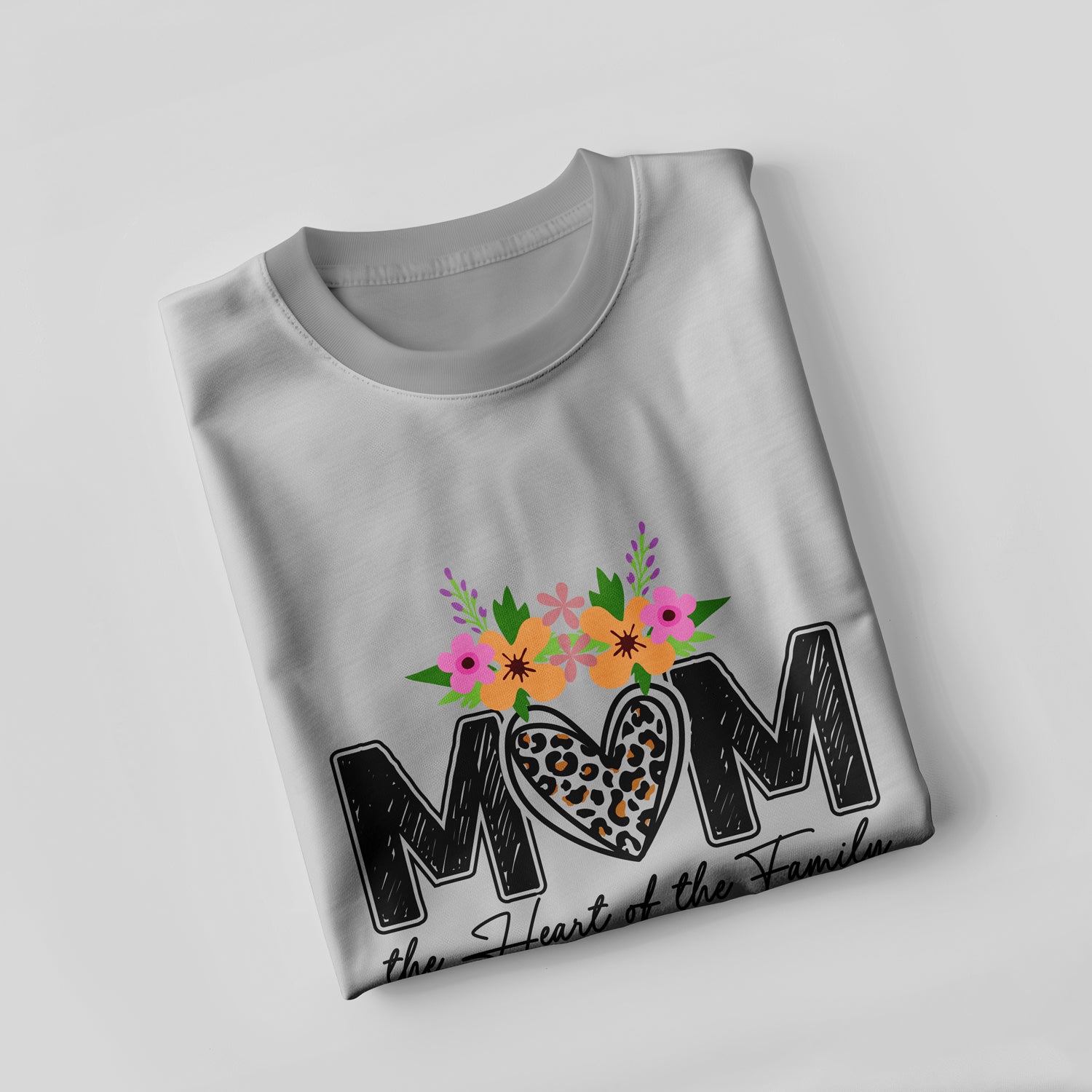 Mom the Heart of the Family T-Shirt
