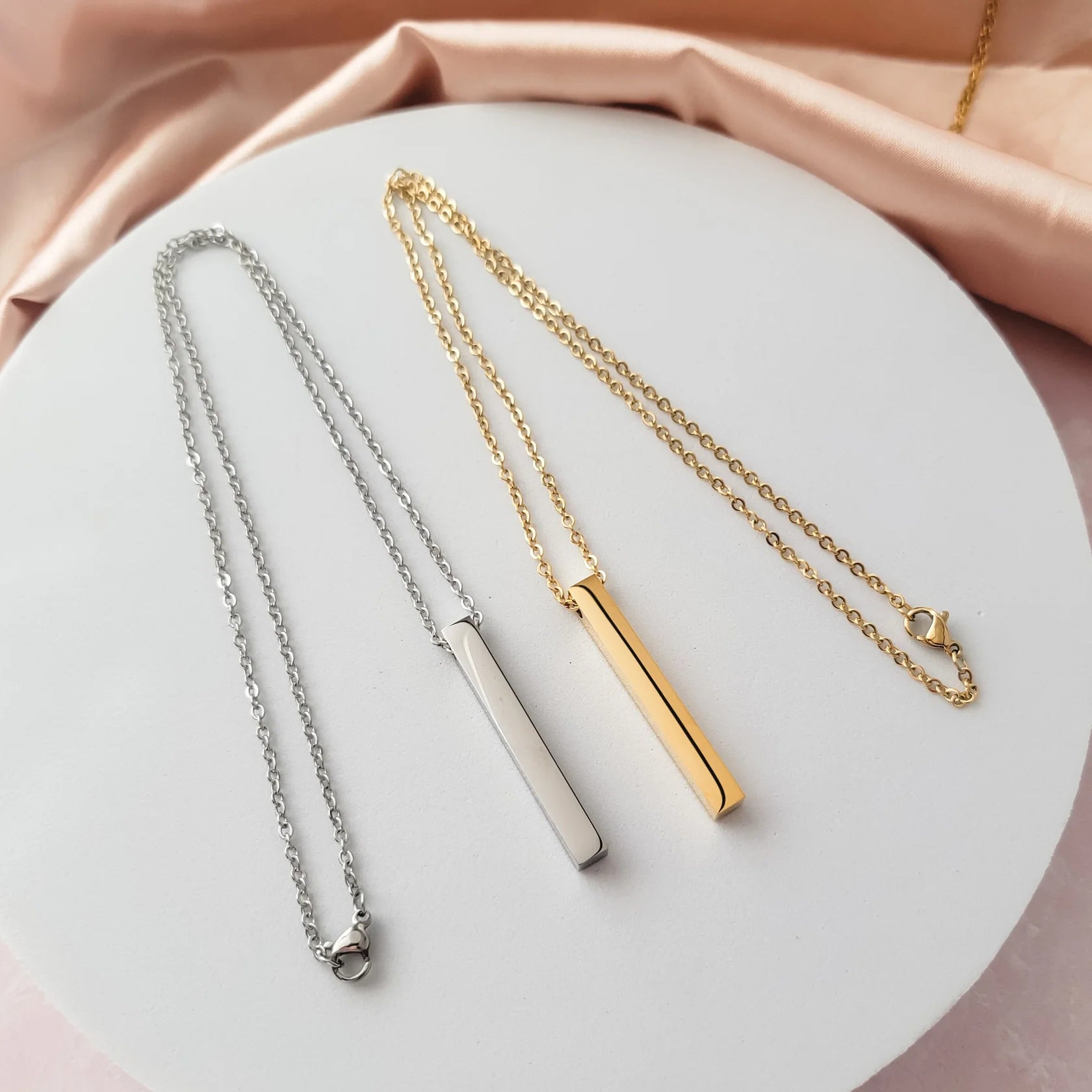 Vertical Bar Necklace Metal Blank #5