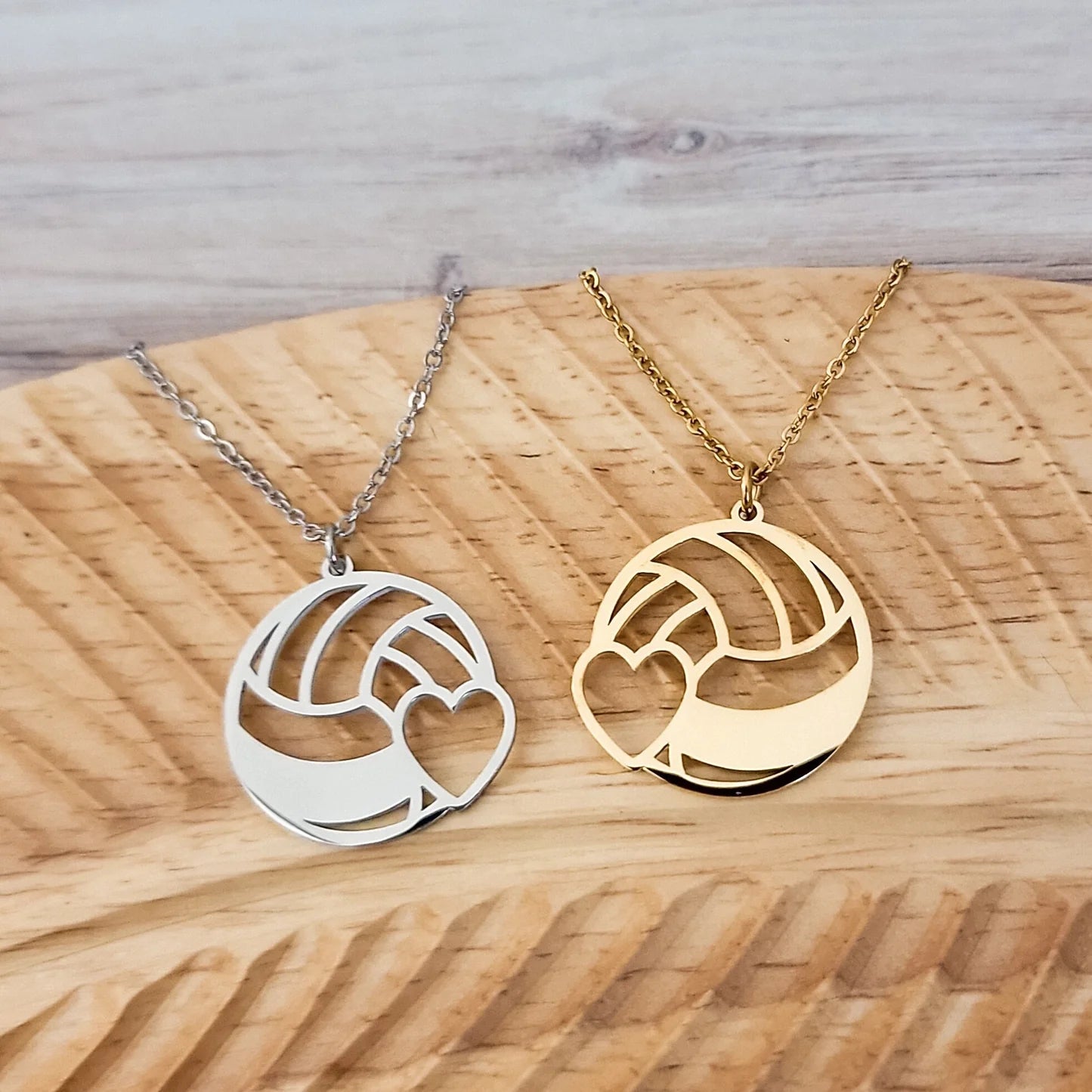 Volleyball Necklace Metal Blank #80