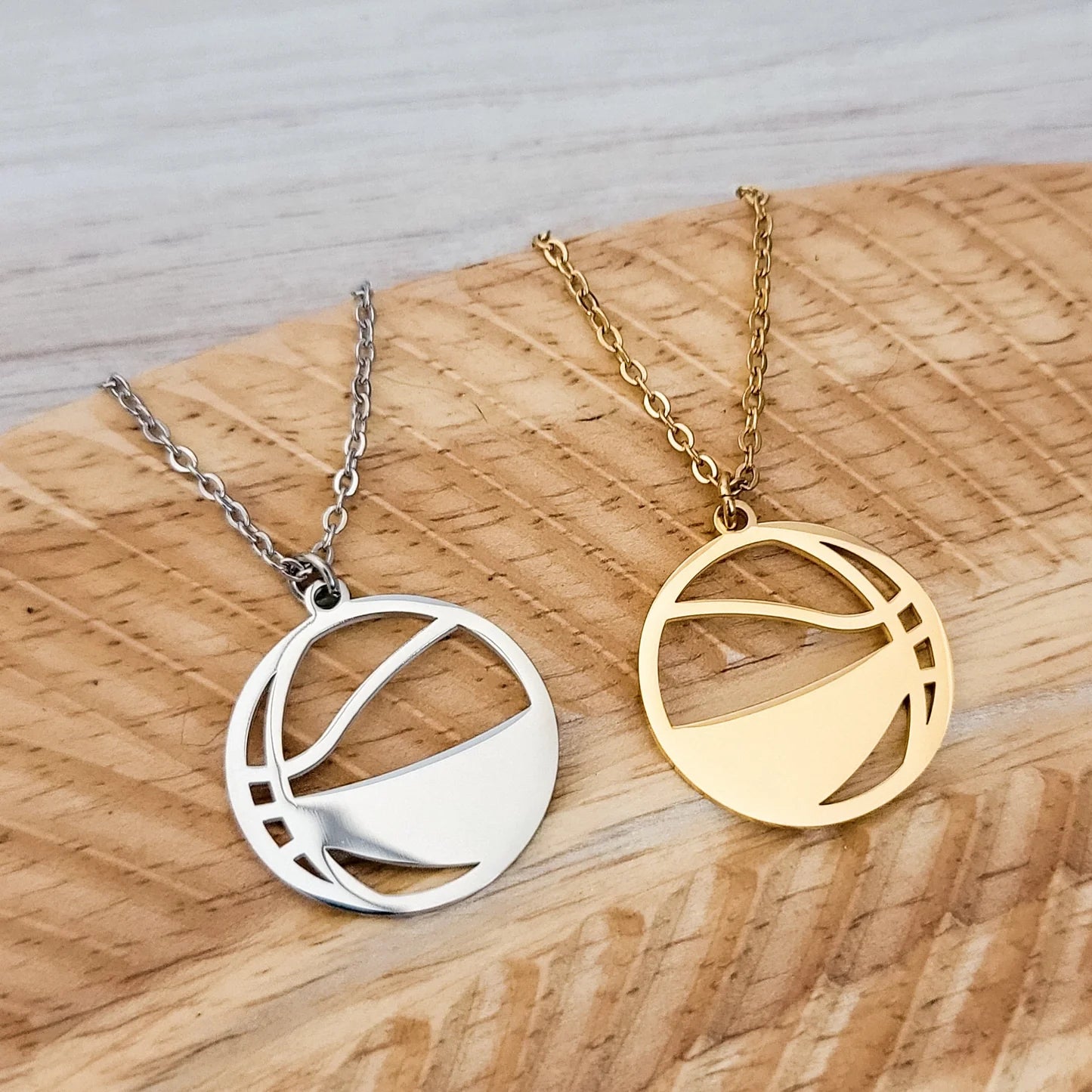 Basketball Necklace Metal Blank #82