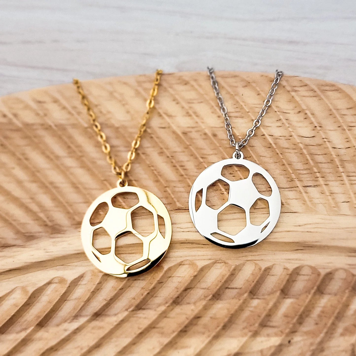 Soccer Ball Necklace Metal Blank #83